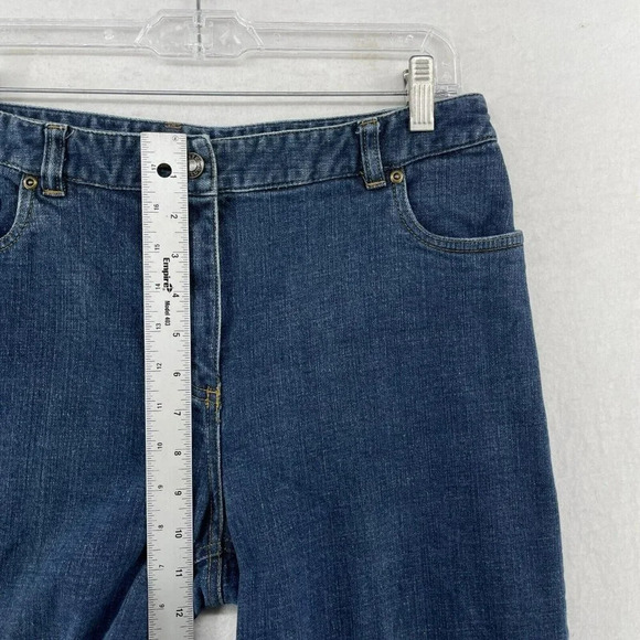 Charter Club Jeans Women's Sz 8P Blue Laura Fit Straight High-Rise Stretch Denim - Picture 4 of 11